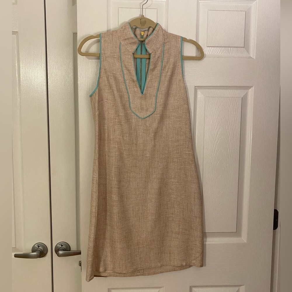 Sail to Sable Metallic tweed shift dress
